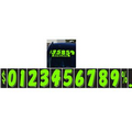 7 1/2" Fluorescent Chartreuse Adhesive Windshield Numbers